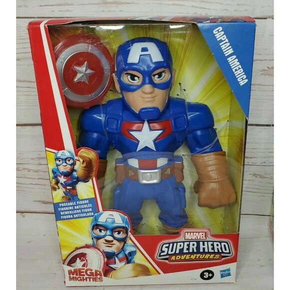 Marvel Super Hero Adventures Mega Mighties Captain America & Hulk Bundle - Picture 4 of 12